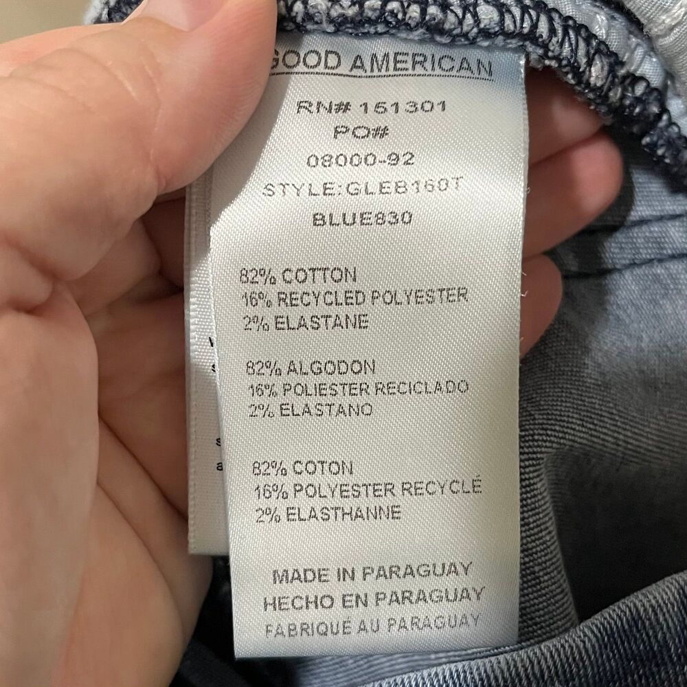 Good American Good Legs Button Fly Jeans size 16 - Picture 6 of 6